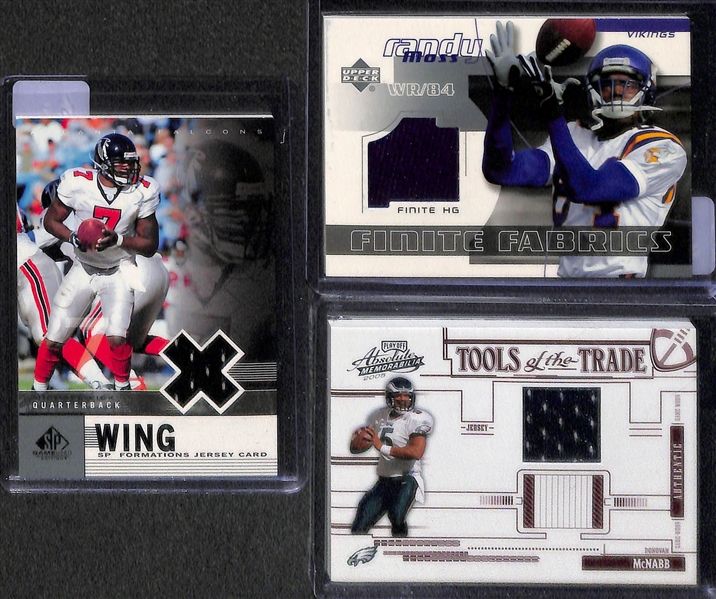 Lot Of 77 Football Relic Cards w. Andrew Luck & Brian Urlacher