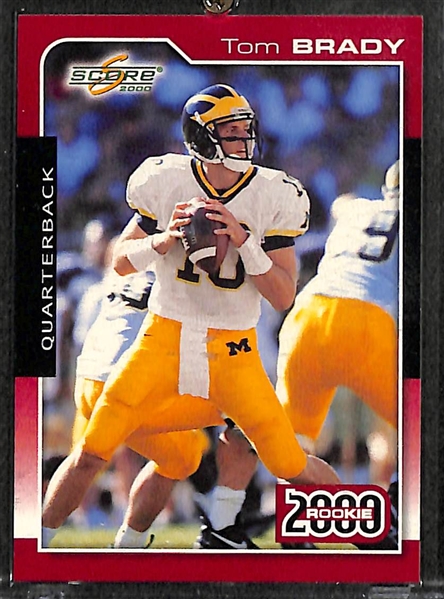 Lot Of 3 Tom Brady Rookie Cards w. 2000 Score