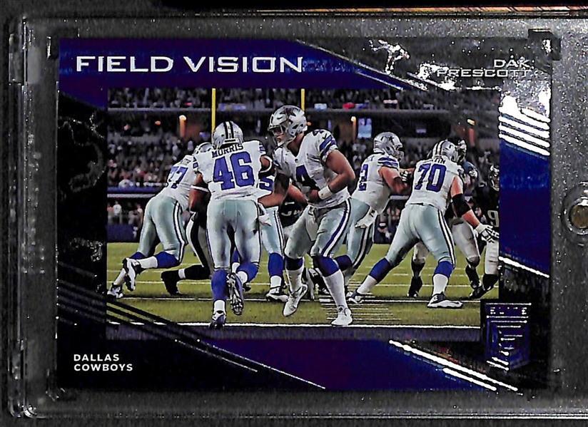 Lot Of 4 Low Numbered Football Parallel Cards w. Prescott /5