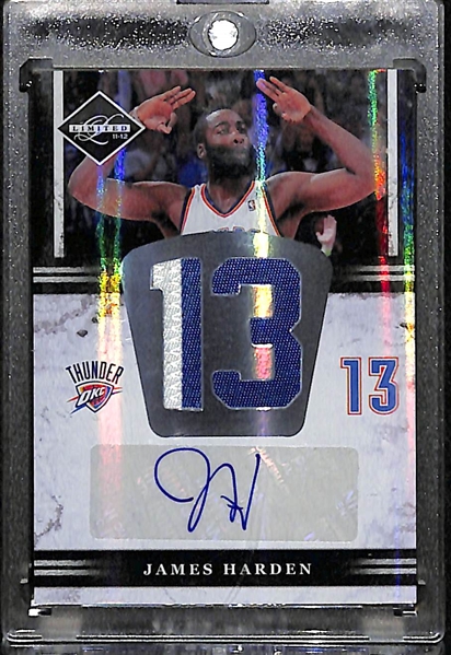 2011-12 Limited James Harden Autograph Patch Card 19/25