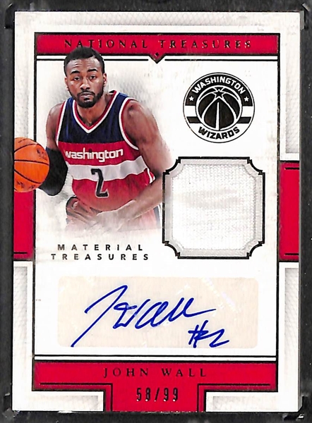 Lot Of 7 Basketball Autograph Cards w. John Wall & Chris Paul