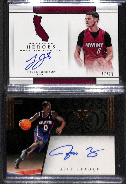 Lot Of 10 Basketball Autograph Cards w. Gasol & Walker