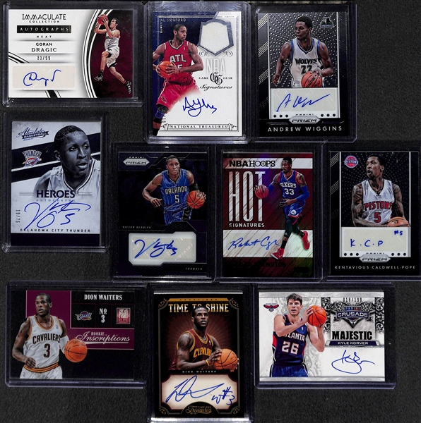 Lot Of 15 Basketball Stars Autograph Cards w. Oladip-Wiggins-Dragic
