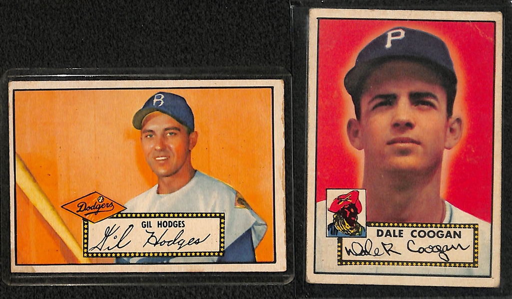 Lot of (9) 1950s Baseball Cards inc. HOFers/Stars inc. 1952 Topps Gil Hodges