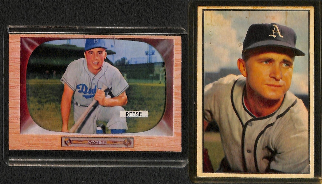 Lot of (9) 1950s Baseball Cards inc. HOFers/Stars inc. 1952 Topps Gil Hodges