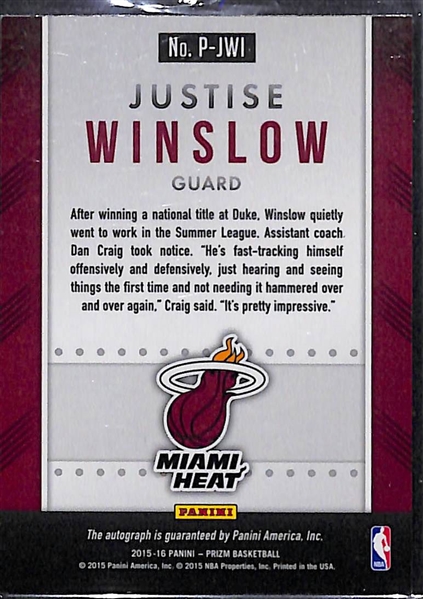 Lot Of 65 Basketball Autograph Cards w. Justise Winslow