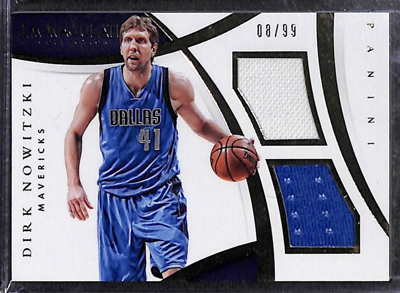 Lot Of 64 Basketball Relic Cards w. Leonard & Nowitzki