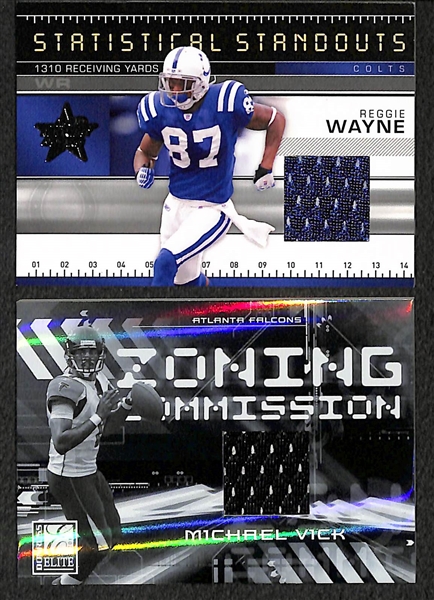 Lot Of 210 Football Relic Cards w. Palmer & Smith