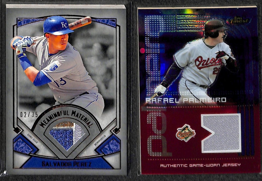 Lot OF 164 Baseball Relic Cards w. Wright & Perez
