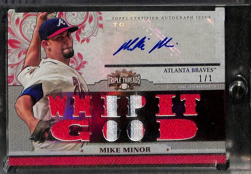 Lot Of 4 Baseball 1/1 Cards w/ Fujinami Patch