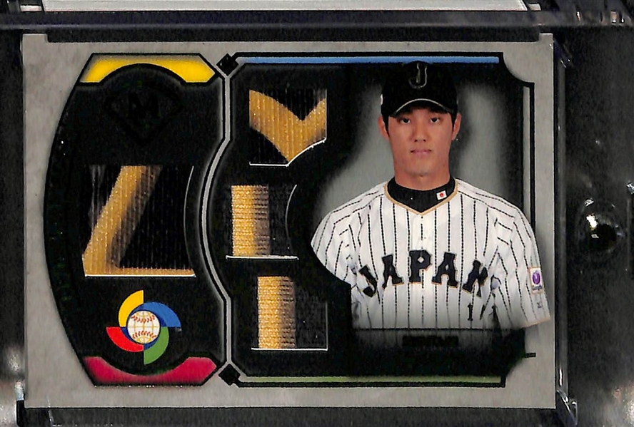 Lot Of 4 Baseball 1/1 Cards w/ Fujinami Patch