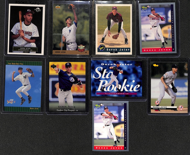 Lot Of 48 Derek Jeter Rookie Cards