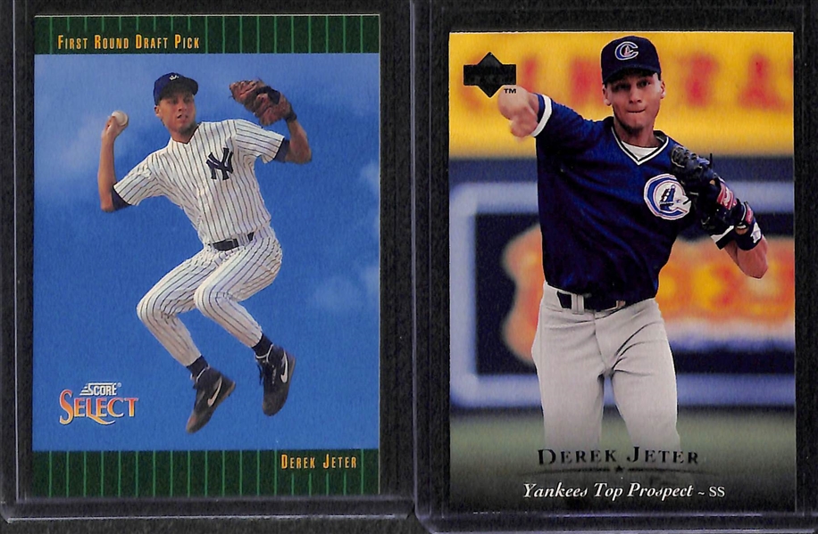 Lot Of 48 Derek Jeter Rookie Cards
