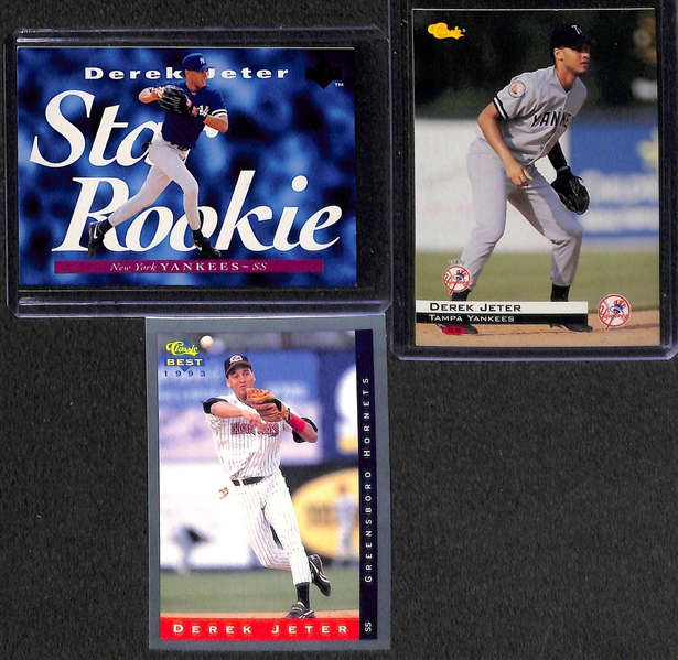 Lot Of 48 Derek Jeter Rookie Cards