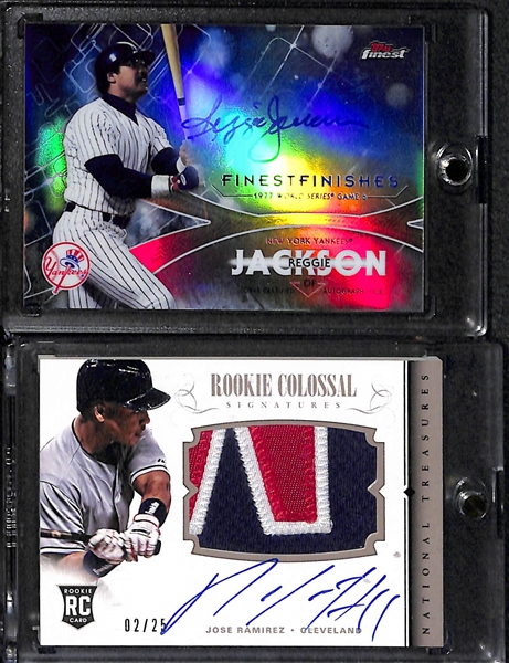 Lot OF 7 Baseball Stars Autograph Cards w. Altuve & R. Jackson