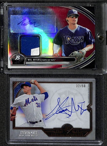 Lot Of 22 Baseball Autograph Cards w. Conforto & Yelich