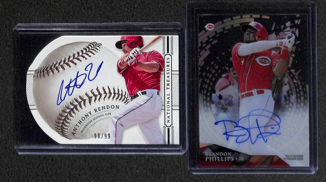 Lot Of 22 Baseball Autograph Cards w. Conforto & Yelich