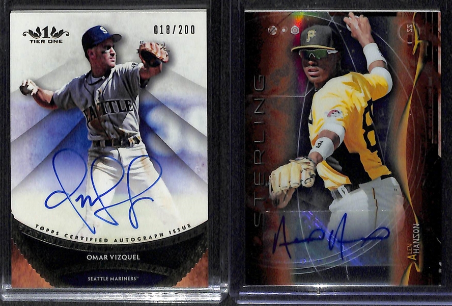 Lot Of 57 Baseball Autograph Cards w. Mancini & Guerrero
