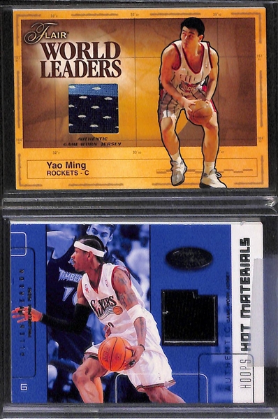 Lot Of 115 Basketball Relic Cards w. Kobe Bryant, Allen Iverson, & Carmelo Anthony
