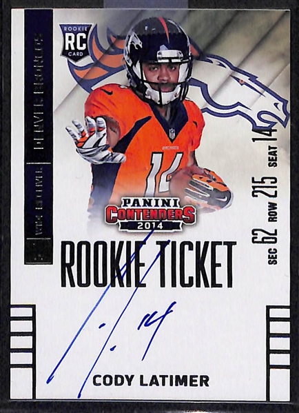 Lot Of 74 Football Autograph Cards w. Zach Ertz