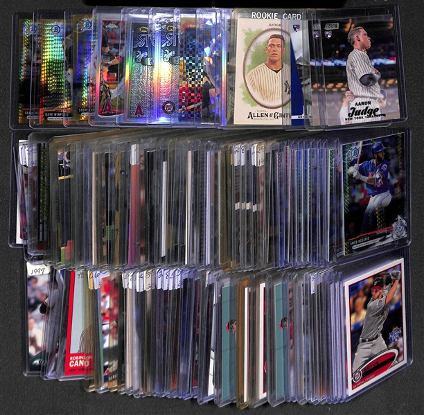 Lot Of 113 Baseball Stars Cards w. Judge - Harper - Trout