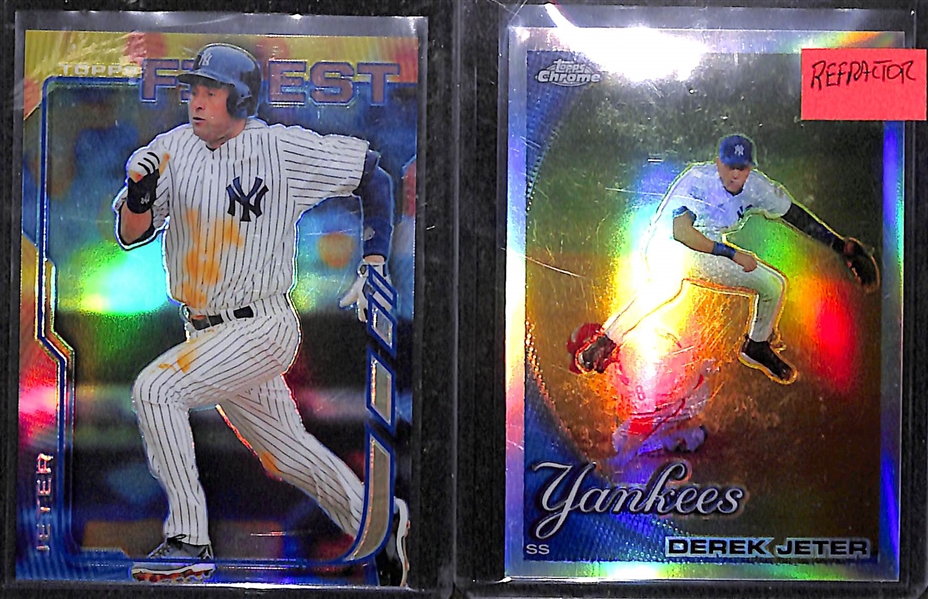 Lot Of 68 Assorted Derek Jeter Cards w. Refractors