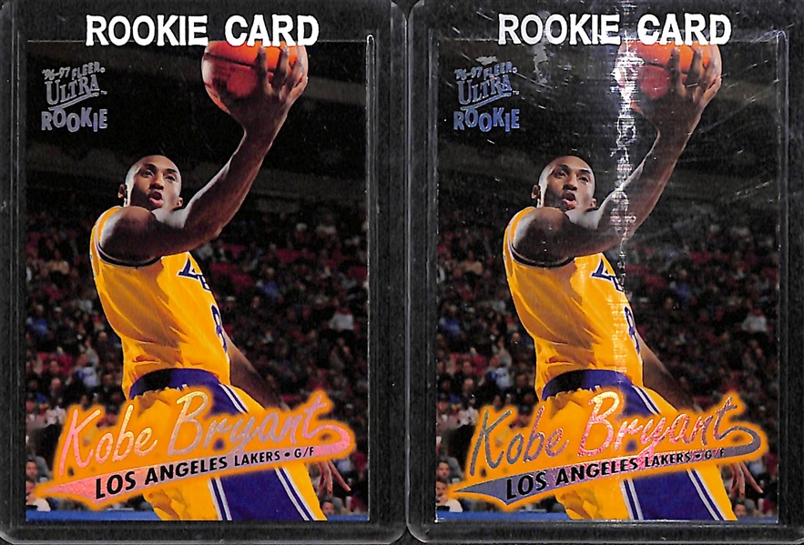 Lot Of 225 Kobe Bryant Assorted Cards w. Rookies