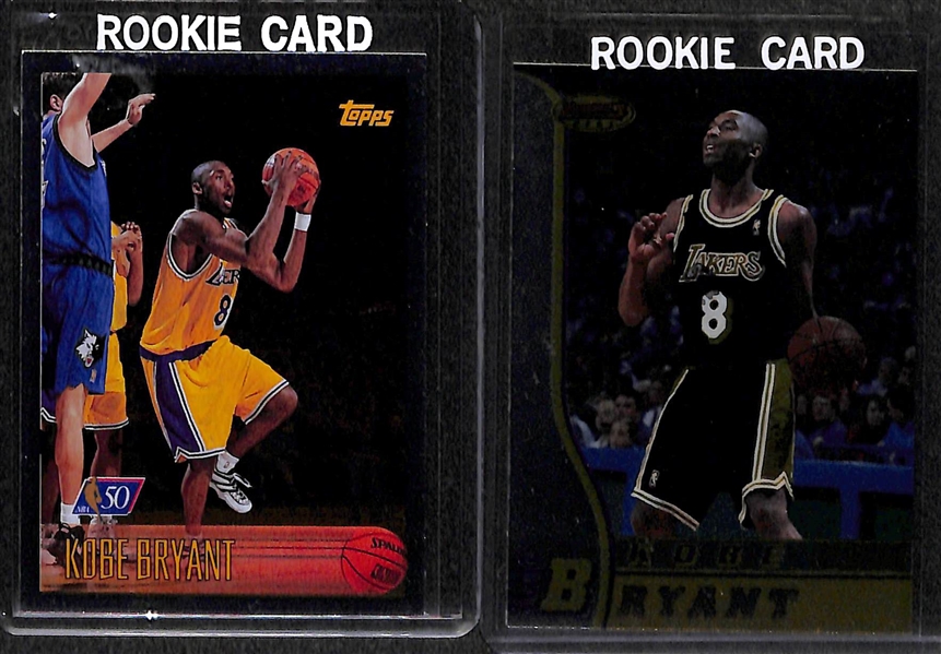 Lot Of 225 Kobe Bryant Assorted Cards w. Rookies