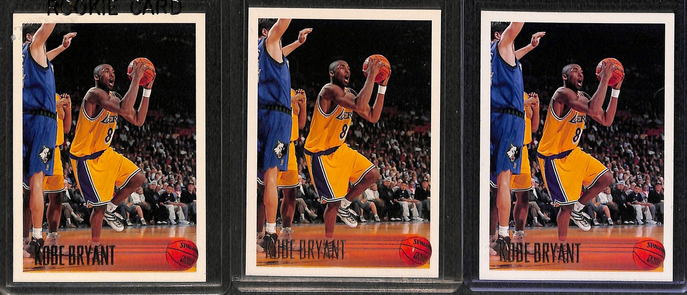 Lot Of 225 Kobe Bryant Assorted Cards w. Rookies