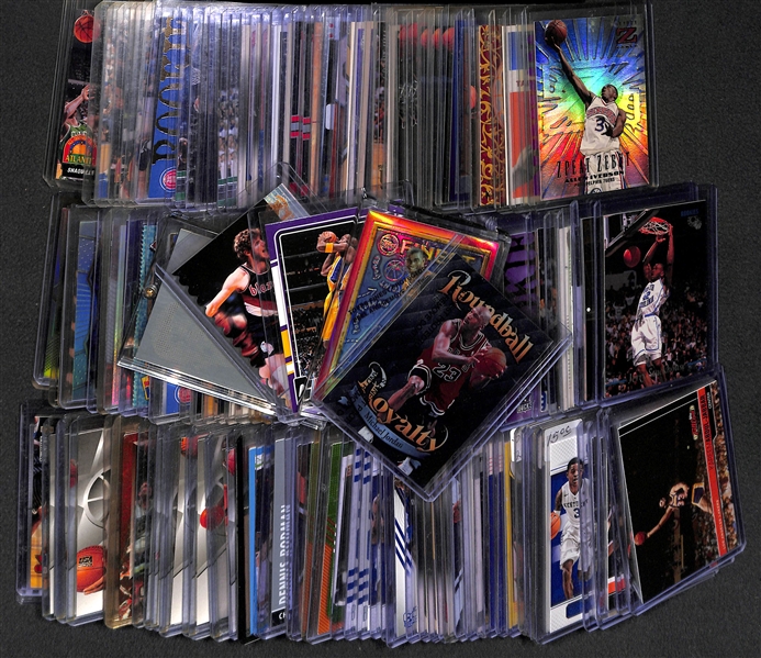 Lot Of 150 Basketball Assorted Inserts & Stars Cards w. Kobe & Jordan