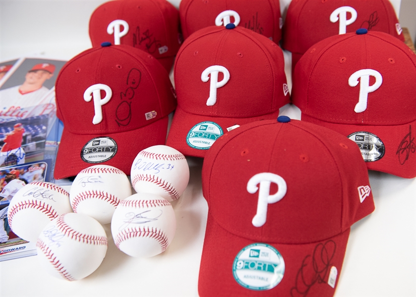 Phillies Autograph & Memorabilia Lot w. Ryan Howard Autograph