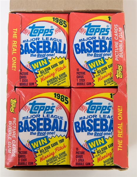 1985 Topps Unopened Wax Box - 36 Packs - BBCE