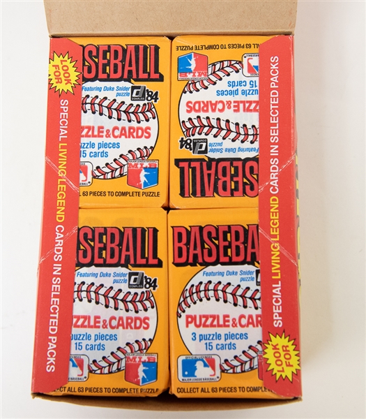1984 Donruss Unopened Wax Box - 36 Packs - BBCE