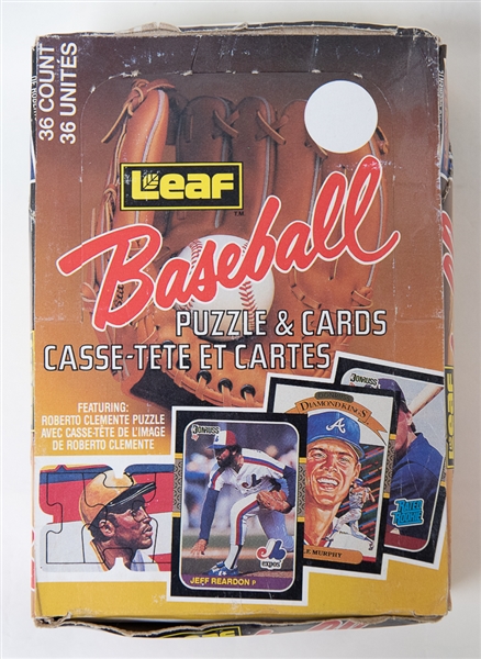 1987 Donruss Leaf Unopened Baseball Card Box