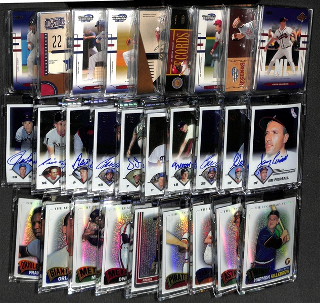 Mixed Lot Of Baseball Autos/Relics/Refractors w. Santo & Aparicio