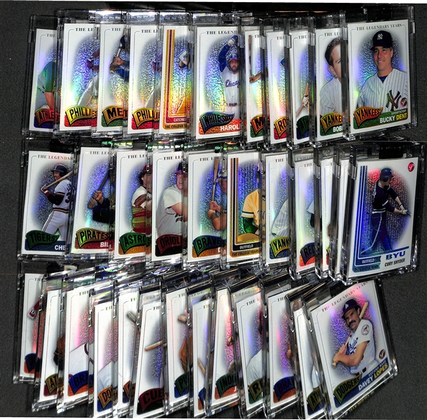 Mixed Lot Of Baseball Autos/Relics/Refractors w. Santo & Aparicio