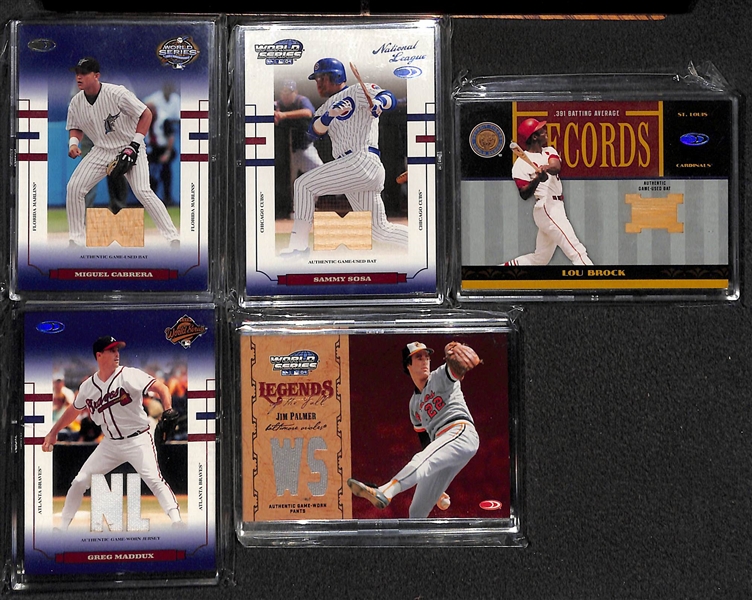 Mixed Lot Of Baseball Autos/Relics/Refractors w. Santo & Aparicio