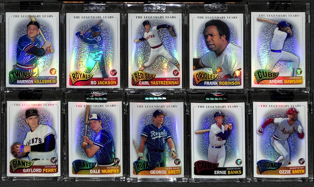 Mixed Lot Of Baseball Autos/Relics/Refractors w. Santo & Aparicio