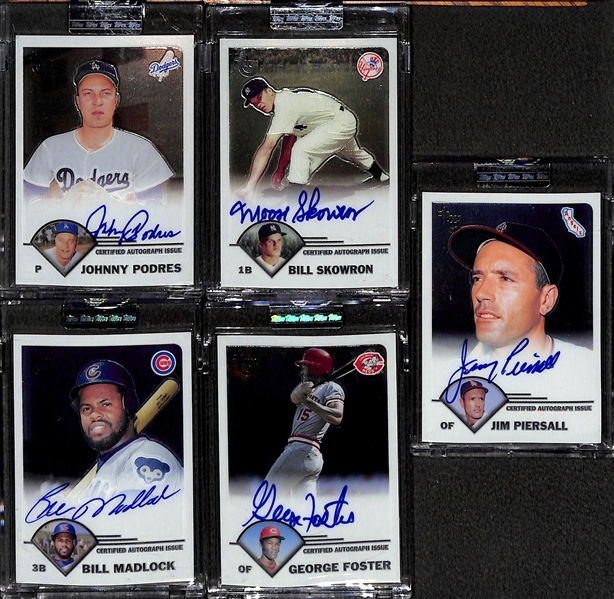 Mixed Lot Of Baseball Autos/Relics/Refractors w. Santo & Aparicio