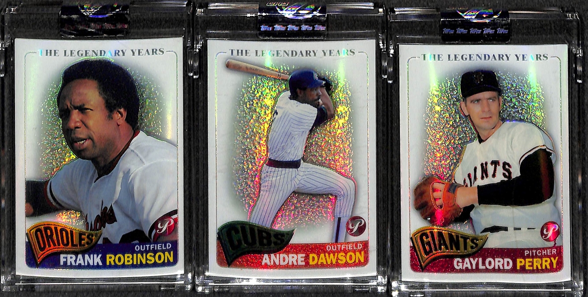 Mixed Lot Of Baseball Autos/Relics/Refractors w. Santo & Aparicio