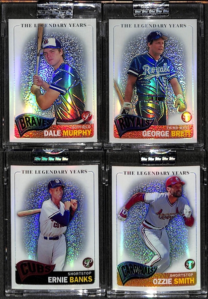 Mixed Lot Of Baseball Autos/Relics/Refractors w. Santo & Aparicio
