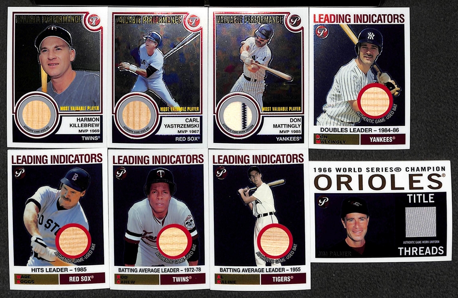 Lot Of 32 2005 Topps Pristine Relic Cards w. Killebrew & Yastrzemski