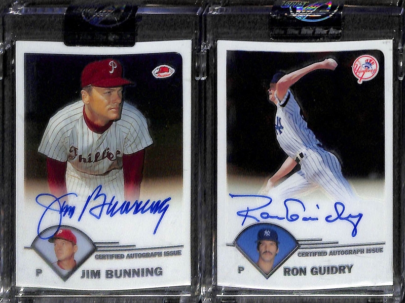 Lot Of 10 2003 Topps Chrome Retired Autograph Cards w. Marichal & Mazeroski