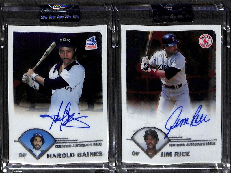 Lot Of 10 2003 Topps Chrome Retired Autograph Cards w. Marichal & Mazeroski