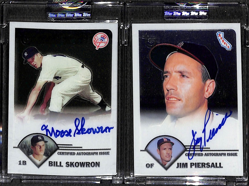 Lot Of 10 2003 Topps Chrome Retired Autograph Cards w. Marichal & Mazeroski