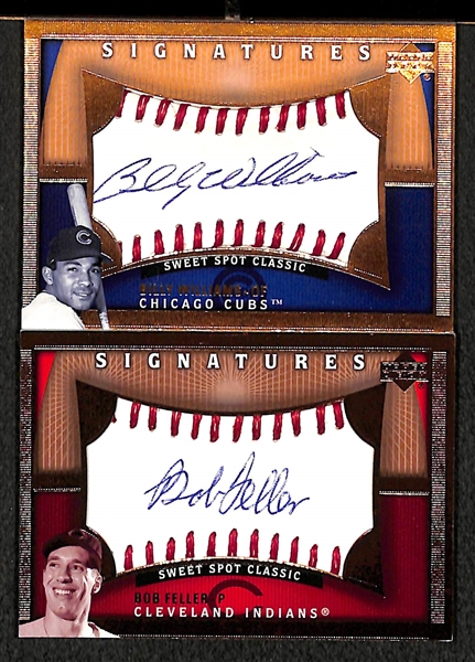 Lot Of 10 Sweet Spot Autograph Cards w. Marichal & Killebrew