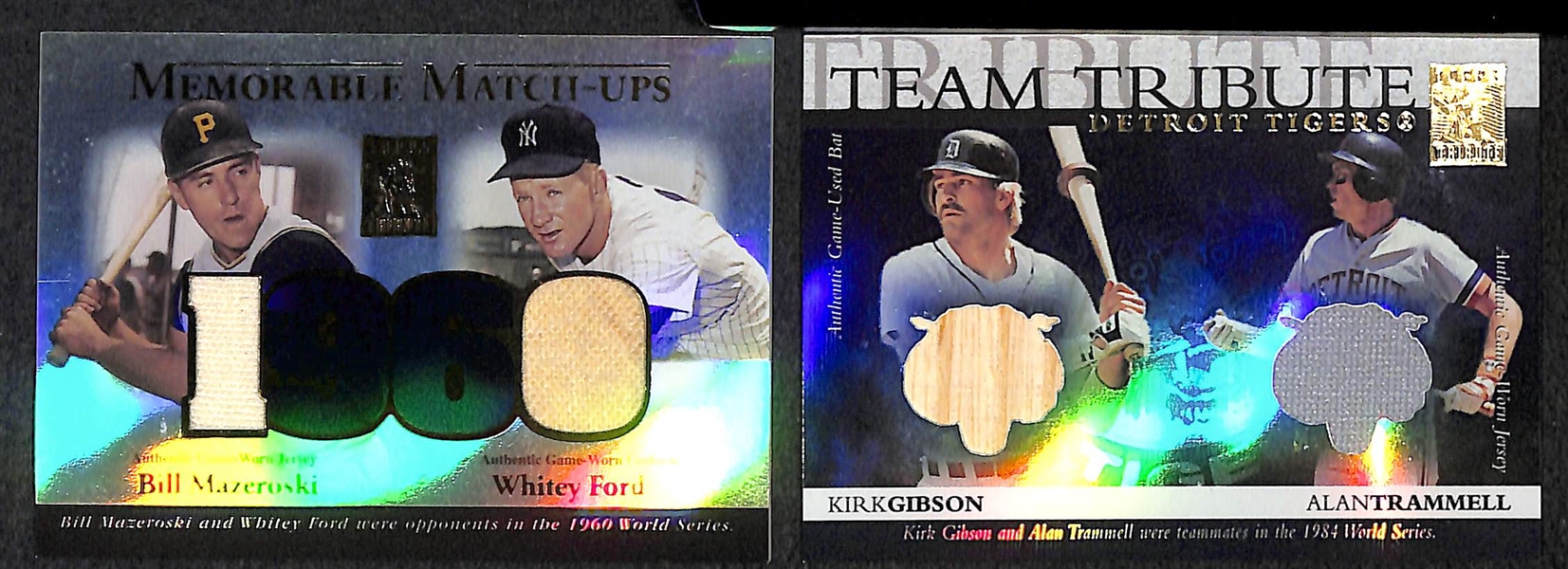 Lot Of 10 Topps Tribute Multi Relic Cards w. Whitey Ford