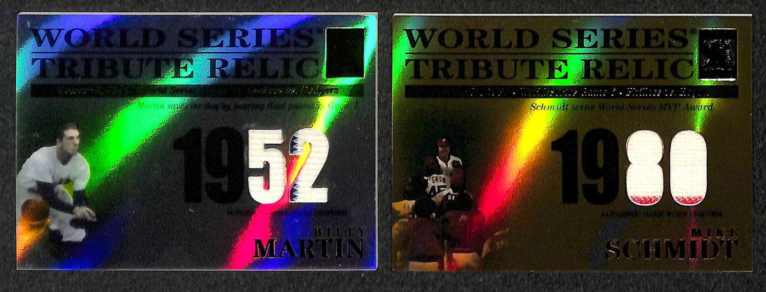 Lot Of 8 HOF Topps Tribute Relic Cards w. Frisch & Tinker