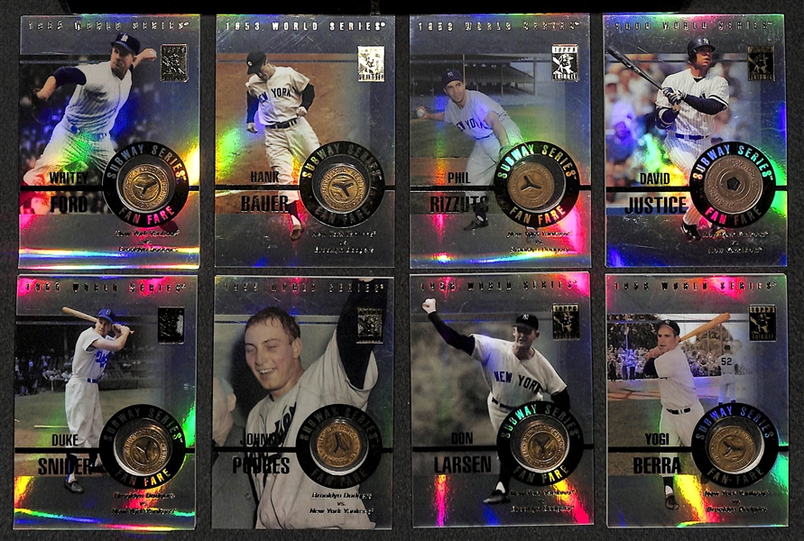 Lot Of 8 Topps Tribute Subway Series Fan Fare Cards w. Whitey Ford