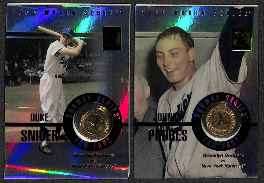Lot Of 8 Topps Tribute Subway Series Fan Fare Cards w. Whitey Ford